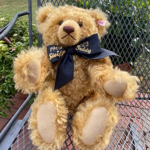 Vintage Large Steiff 1902-2002 Centenary Mohair Teddy Bear Jubilee #670985